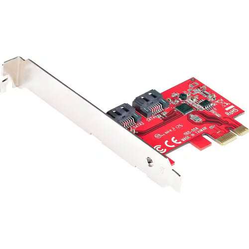 StarTech.com SATA Controller - Serial ATA/600 - PCI Express 2.0 x1 - Plug-in Card - 2 Total SAS Port(s) - 2 SAS Port(s) Internal -